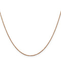Curata 14K Rose Gold Solid 0.7Mm Diamond Cut Ropa Chain Necklace Options 16 18 20 24
