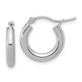 Curata 16Mm 14K White Earrings