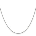 Curata 14K White Gold Solid 0 .7Mm Cable Chain Necklace Lobster Options 16 18 20 24