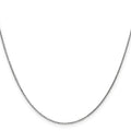 Curata 14K White Gold Solid 0.95Mm Diamond Cut Cable Chain Necklace Lobster Options 16 18 20 24 30