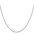 Curata 14K White Gold Solid 1.1Mm Baby Rope Chain Necklace Options 16 18 20 24 30