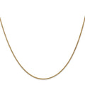 Curata 14K Yellow Gold 1.2Mm Wheat Spiga Chain Necklace Lobster Length Options 16 18 20
