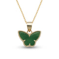 Curata 14K Yellow Gold 18 Dyed Green Jade Lucky Ram Circle Pendant Necklace 28Mm X 34Mm 28Mm X 34Mm