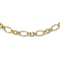 Curata 14K Yellow Gold 3Mm Oval Link Chain Necklace 18