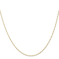 Curata 14K Yellow Gold Carded 1.0Mm Singapore Chain Necklace Spring Ring Options 16 18 20 24