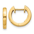 Curata 14K Yellow Gold Hollow 2Mm Polished Hinged Hoop Earrings