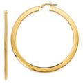 Curata 52Mm 14K Polished Hoop Earrings