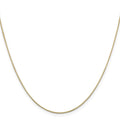 Curata 14K Yellow Gold Solid 0.8Mm Diamond Cut Octagonal Snake Chain Necklace Lobster Options 16 18 20 24 30