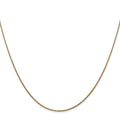 Curata 14K Yellow Gold Solid 0.8Mm Round Snake Chain Necklace Lobster Options 16 18 20 24