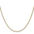 Curata 14K Yellow Gold Solid 1.5Mm Mariner Anchor Link Chain Necklace Option 16 18 20 22 24