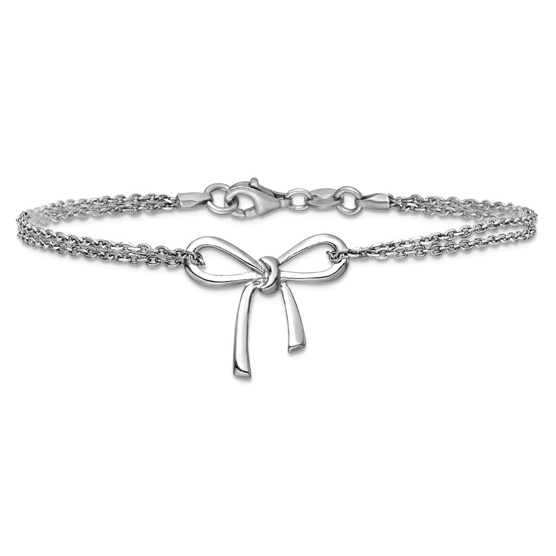 Curata 925 Sterling Silver And Leather Polished And Textured Cuff Stackable Bangle Bracelet