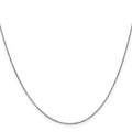 Curata Italian 14K White Gold 0.8Mm Sparkle Singapore Chain Necklace Options 16 18 20