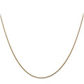 Curata Italian 14K Yellow Gold 0.8Mm Snake Chain Necklace Lobster Options 16 18 20