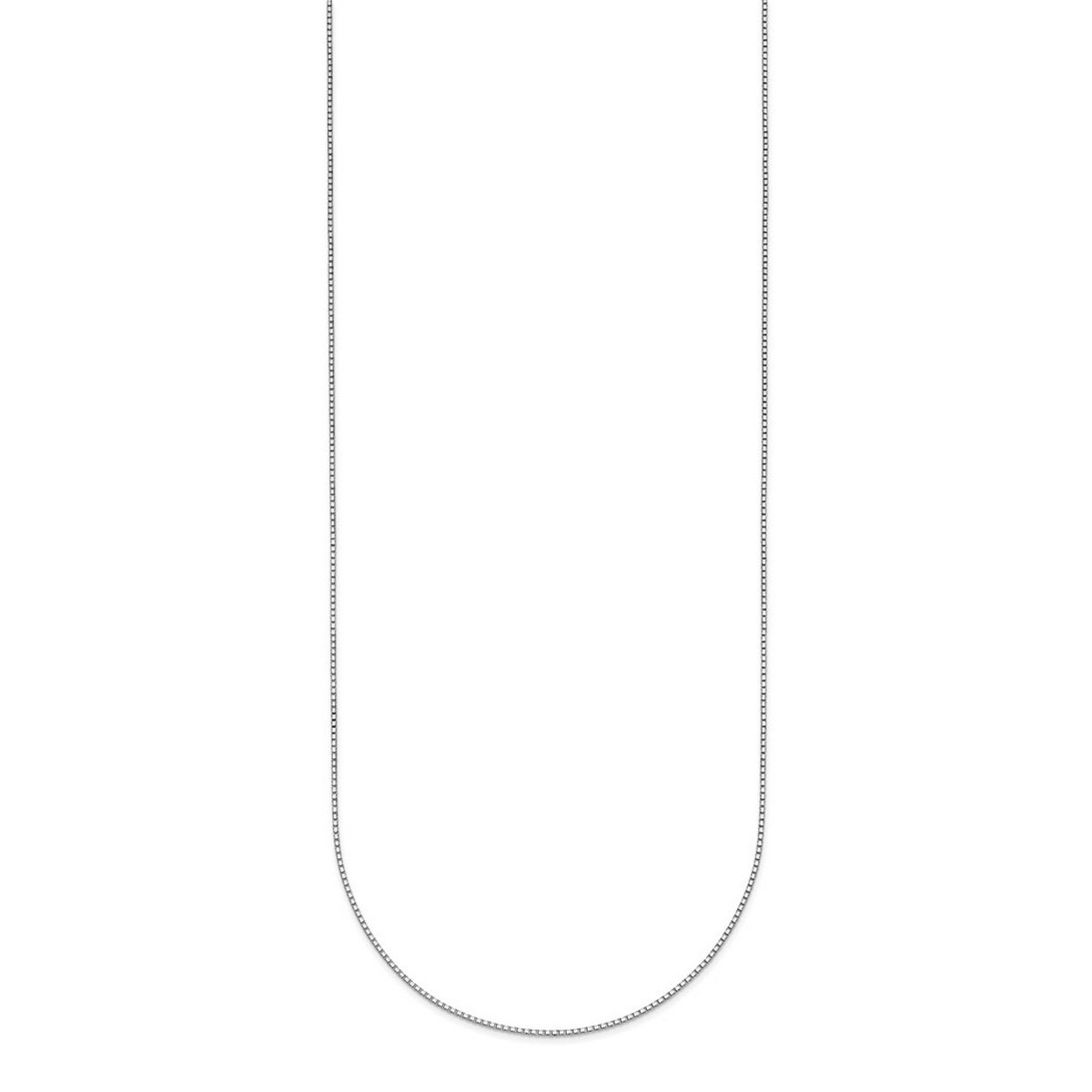 Curata Jewelry Solid 950 Platinum 0.7Mm Box Chain Necklace