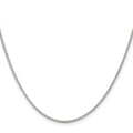 Curata Jewelry Solid 950 Platinum 0.7Mm Diamond Cut Wheat Chain Necklace