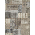 Curio Grey Cream Vintage Patchwork Rug 51 X 77