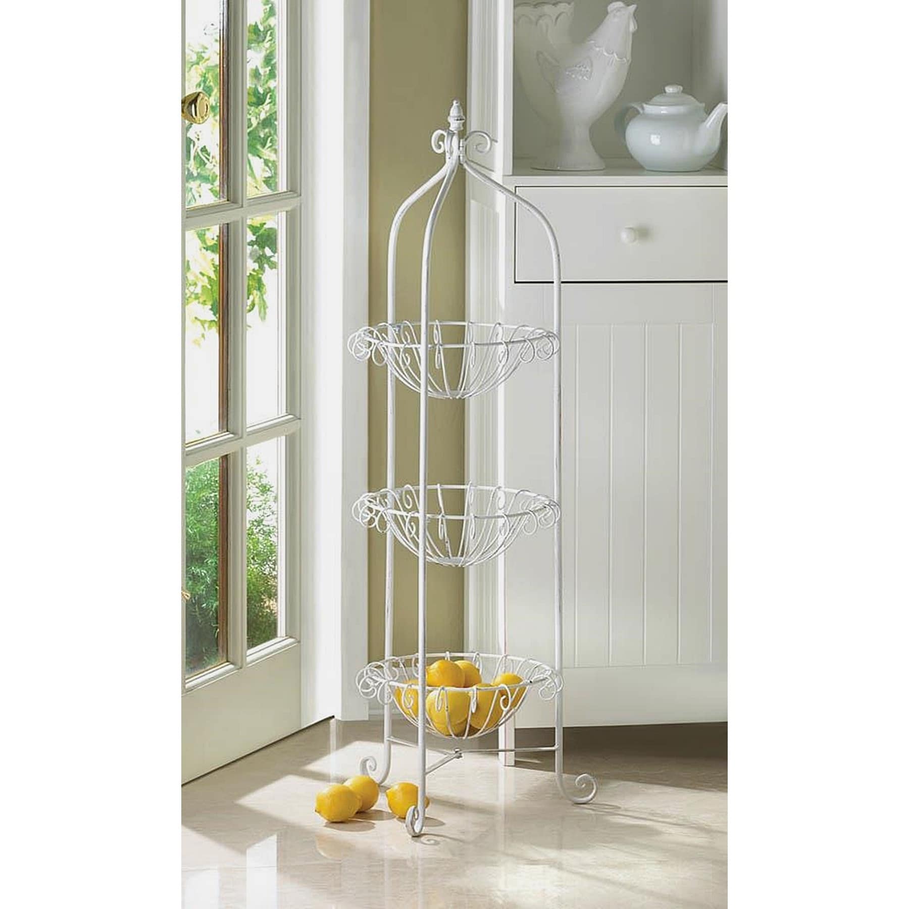 Curling 3 Basket Metal Rack