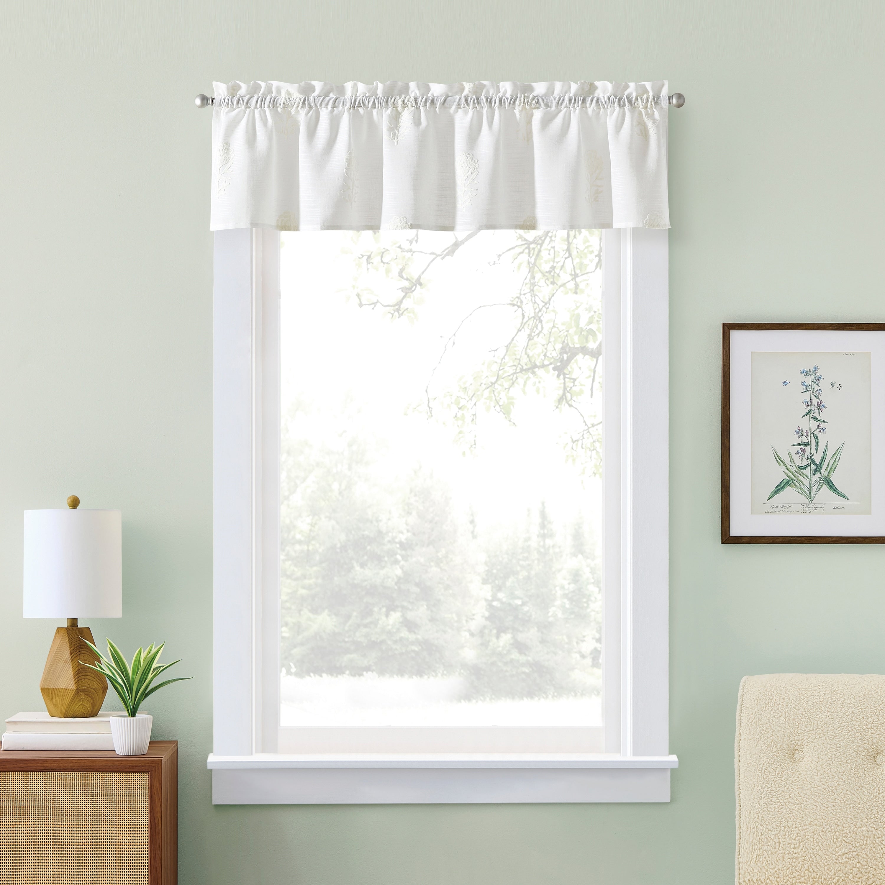 Curtainworks Grace Floral Valance Swag Or Tier Pair Curtain Collection
