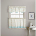Morocco Ogee Print Valance And Tier Pair Curtain Collection
