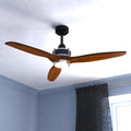 Vaxcel Curtiss 52 Ceiling Fan Matte Black And Brushed Silver