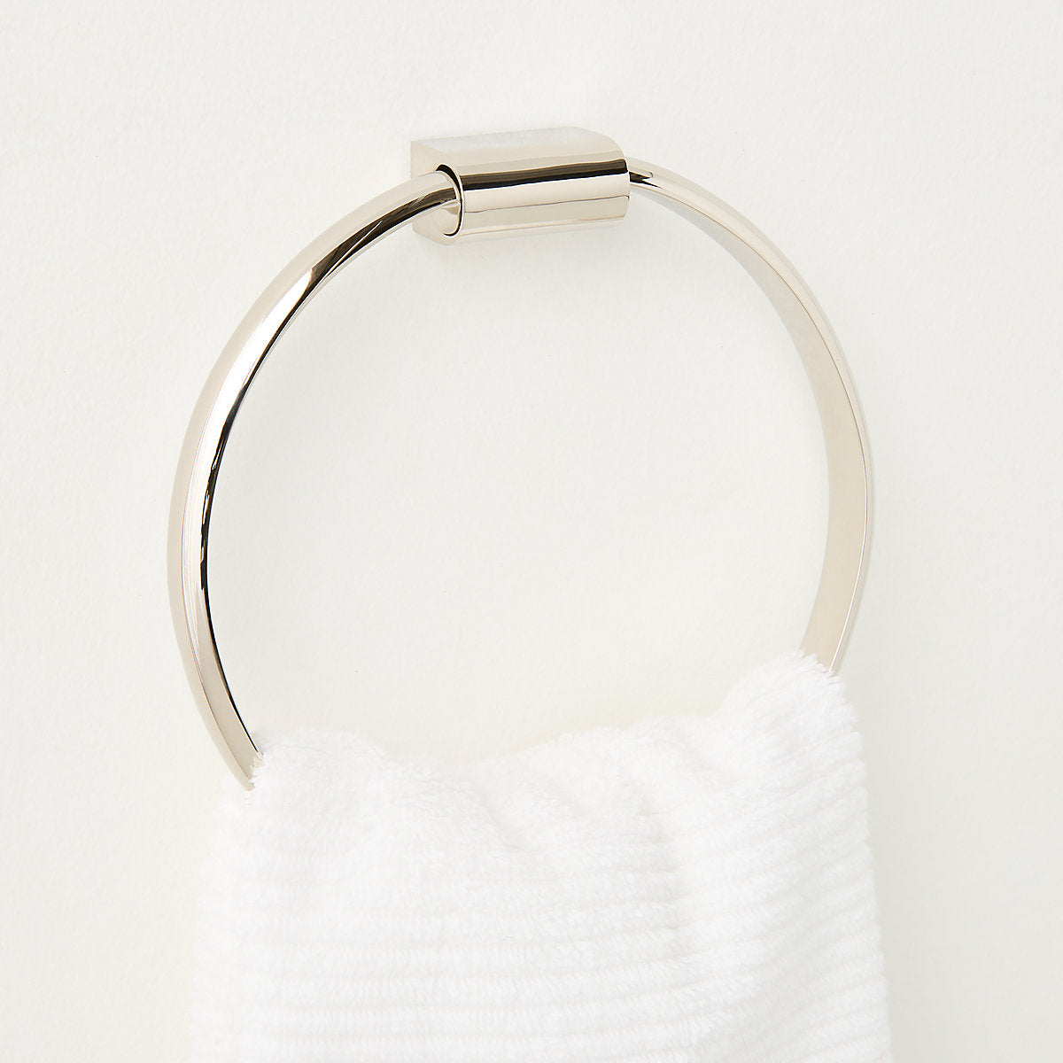 Curveaux Curved Polished Nickel Toilet Paper Stand