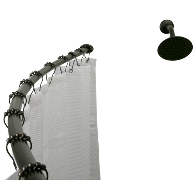 Curved Oil Rubbed Bronze Shower Rod