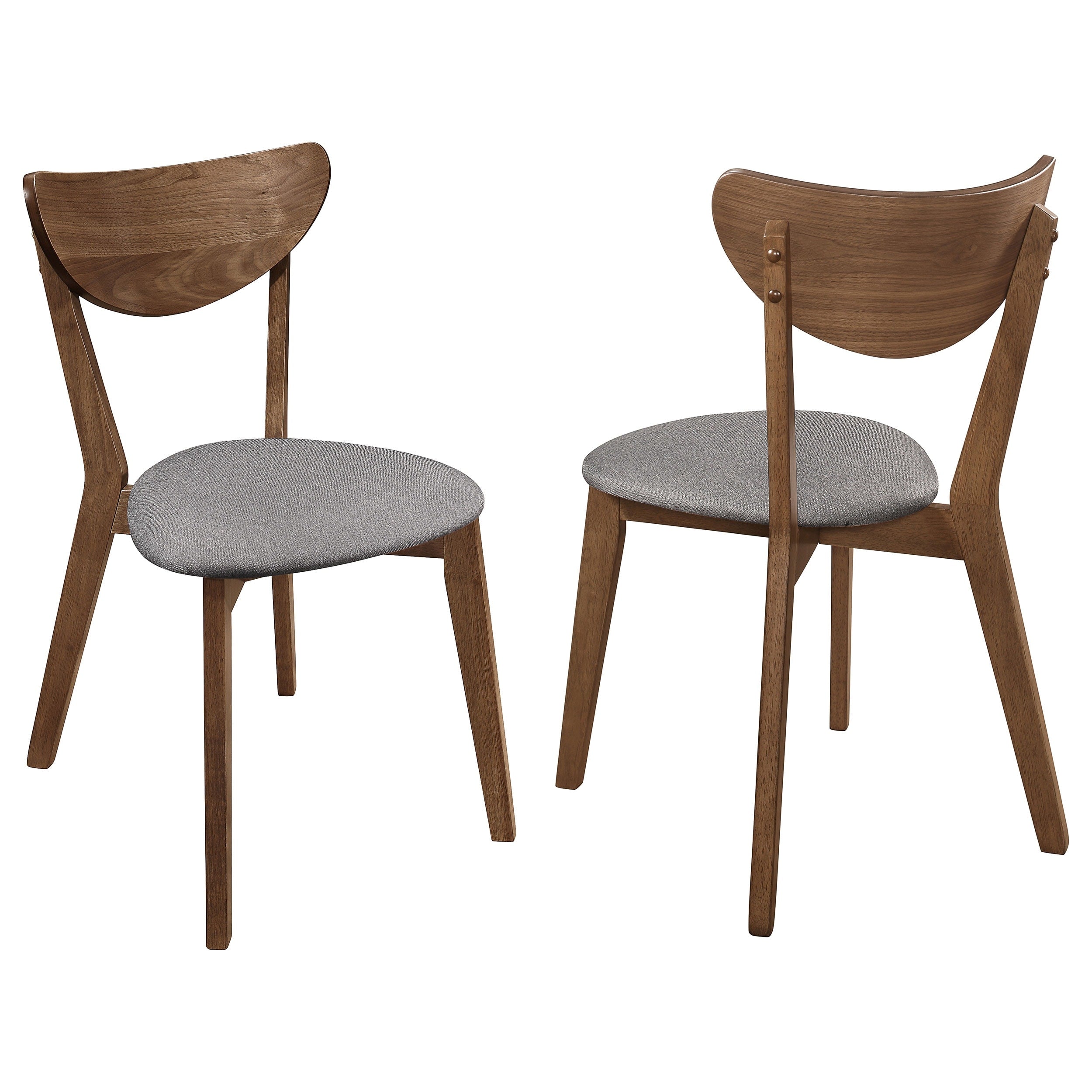 Carson Carrington Funen Natural Walnut Upholstered Dining Chairs Set Of 2