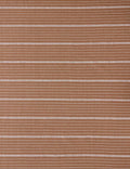 Cusco Stripe Fabric Swatch, Terracotta by Kufri