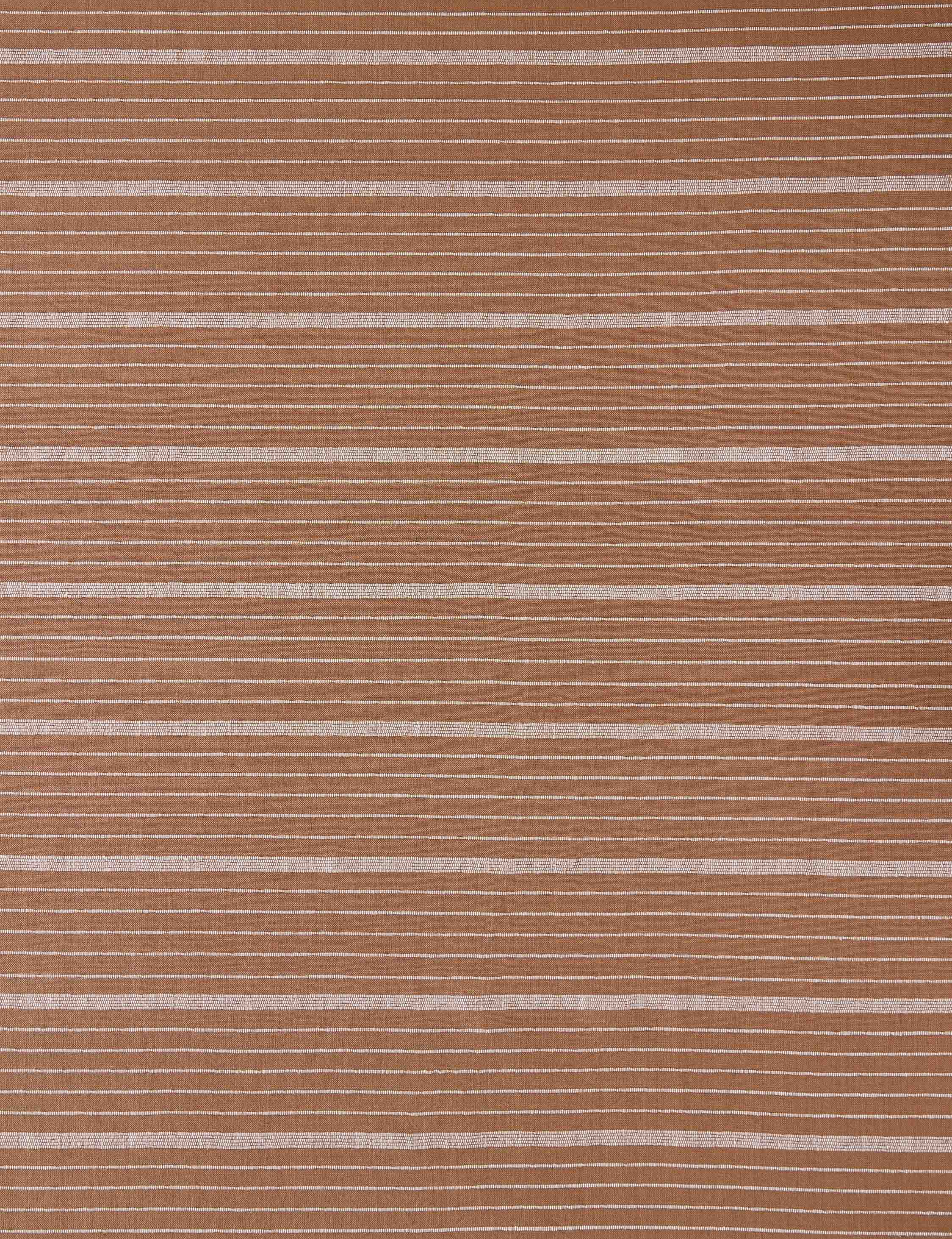Cusco Stripe Fabric Swatch, Terracotta by Kufri