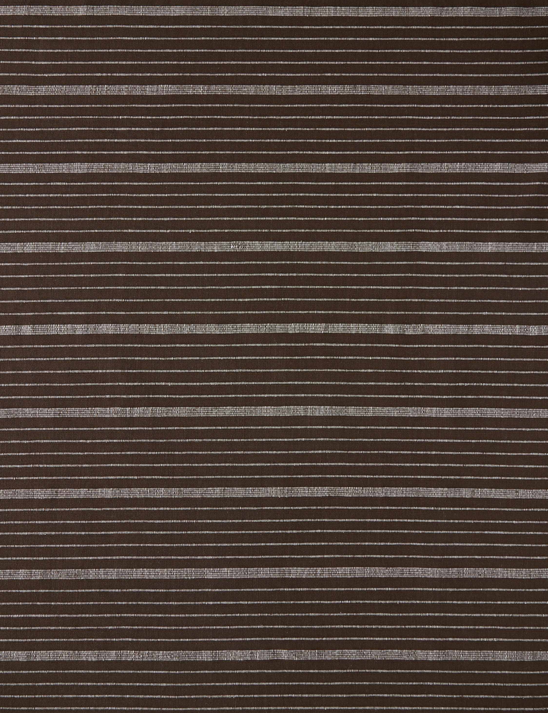 Cusco Stripe Fabric Swatch, Chocolate by Kufri