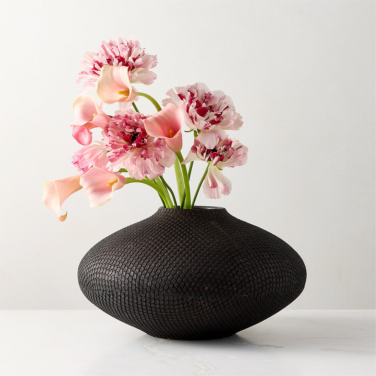 Cusco Textured Black Terracotta Decorative Bowl