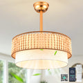 Cusp Barn 20 Boho Caged Ceiling Fan With Lights And Remote Wood Beaded Fandelier Modern Smart 6 Speeds Ceiling Fan