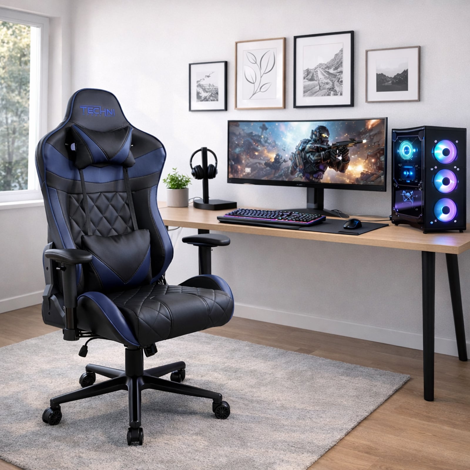 Customizable Support Heavy Duty Gamer Xl Series 350 Lb Capacity
