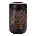 Cut Metal Leaf Pattern Lantern 13 H