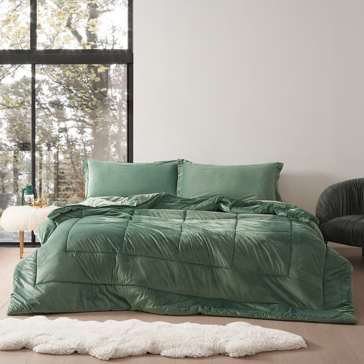 Cuz Im Cozy Coma Inducer Oversized Comforter Olive Pine Green
