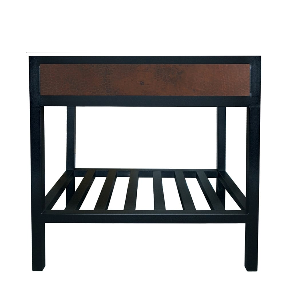 Cuzco Antique Copper 36 Inch Wrought Iron Metal Bath Vanity