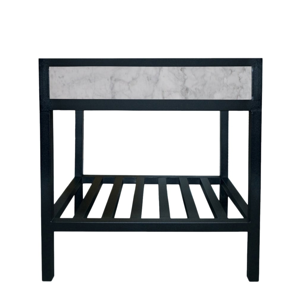 Cuzco Carrara 30 Inch Handcrafted Steel Bath Vanity