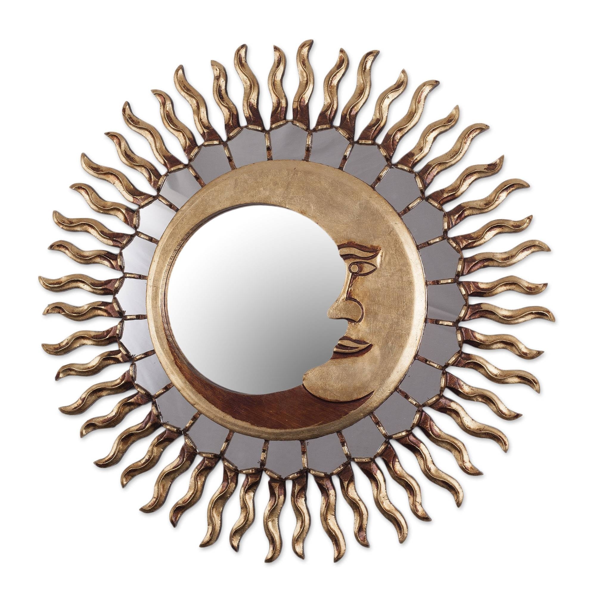 Cuzco Eclipse Wood Wall Mirror