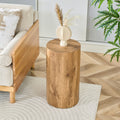 Cylindrical Coffee Table End Table For Apartment Office Natural Side Table Sofa Table Cocktail Table