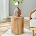 Cylindrical Side Table End Table For Living Room Bedroom Natural Coffee Table Sofa Table Accent Table
