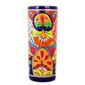 Cylindrical Talavera Ceramic Vase