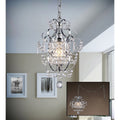 Cynthia 1 Light Crystal 11 Inch Chrome Swag Lamp