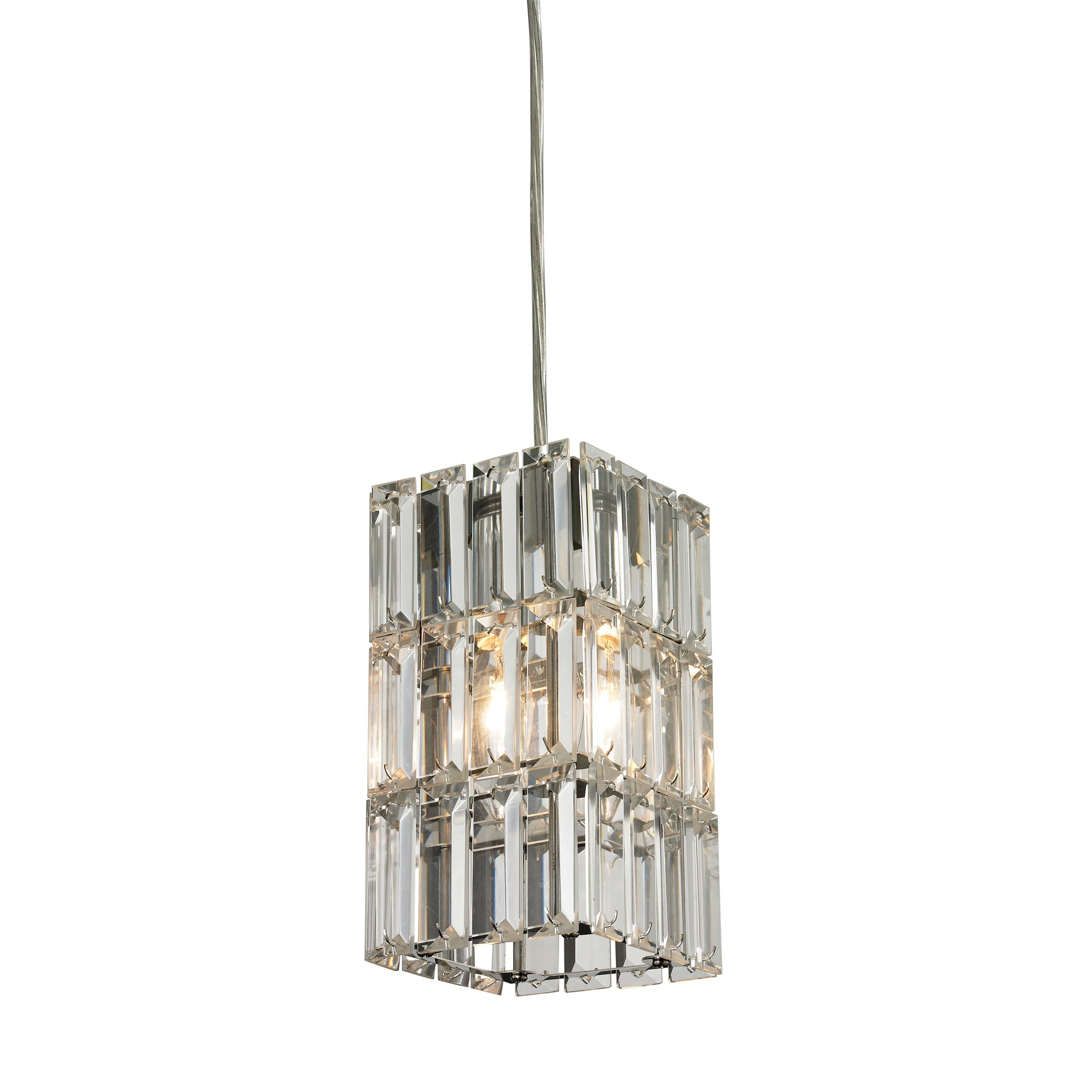 Cynthia 4 Inch Wide 1 Light Pendant In Polished Chrome 4In W X 4In D X 8In H