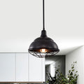 Cynthia Matte Black 1 Light Bowl Metal Shade Pendant Light