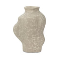 Cyprien Vase Round Ecomix Freeform Modern Silhouette Decorative Use Only Light Brown