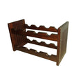 Handmade D Art Mahogany Wood Old Country Wine Rack Indonesia
