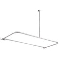 D Type Shower Rod In Polished Chrome Polished Chrome