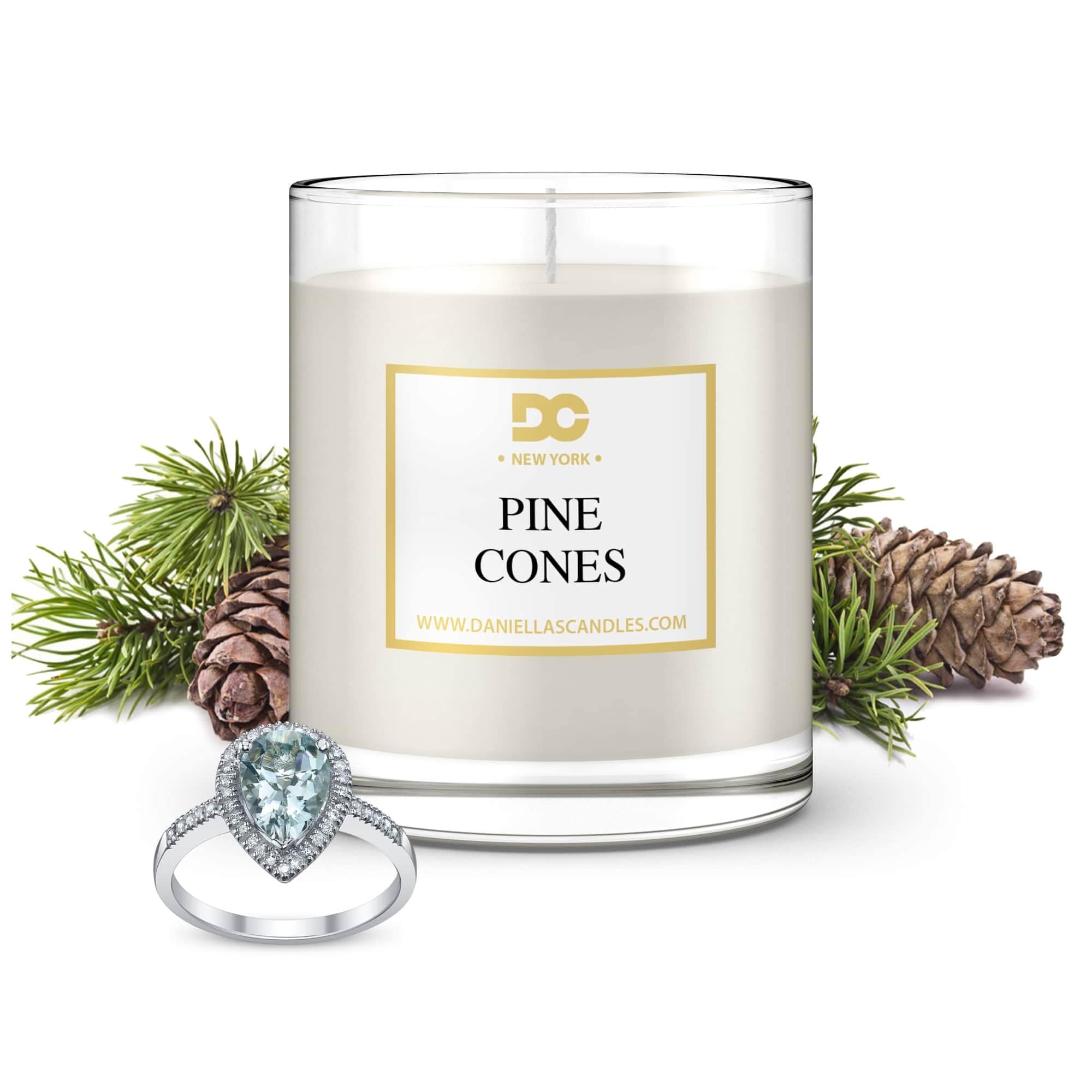 Pine Cones Jewelry Candle Ring Size 5