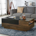 Vanna Contemporary Brown Multi Storage Coffee Table