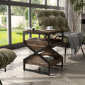 Arliss Industrial End Table With Tray